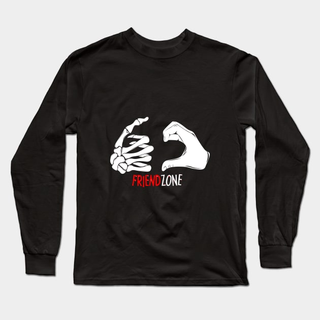 Friend Zone Love Long Sleeve T-Shirt by White Name